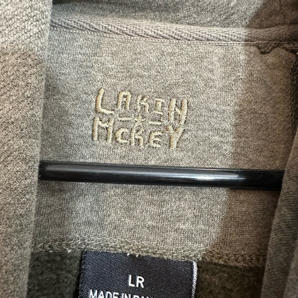 Lakin McKey Mens Long Sleeve Pullover Hoodie Size Large Cotton Blend - Picture 5 of 8